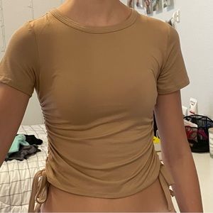 beigh shirt